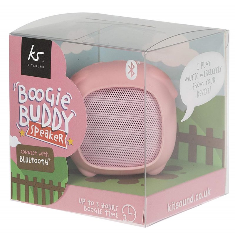 Boxa portabila pentru copii KitSound Boogie Buddy KSBOGPIG - Pink Pig
