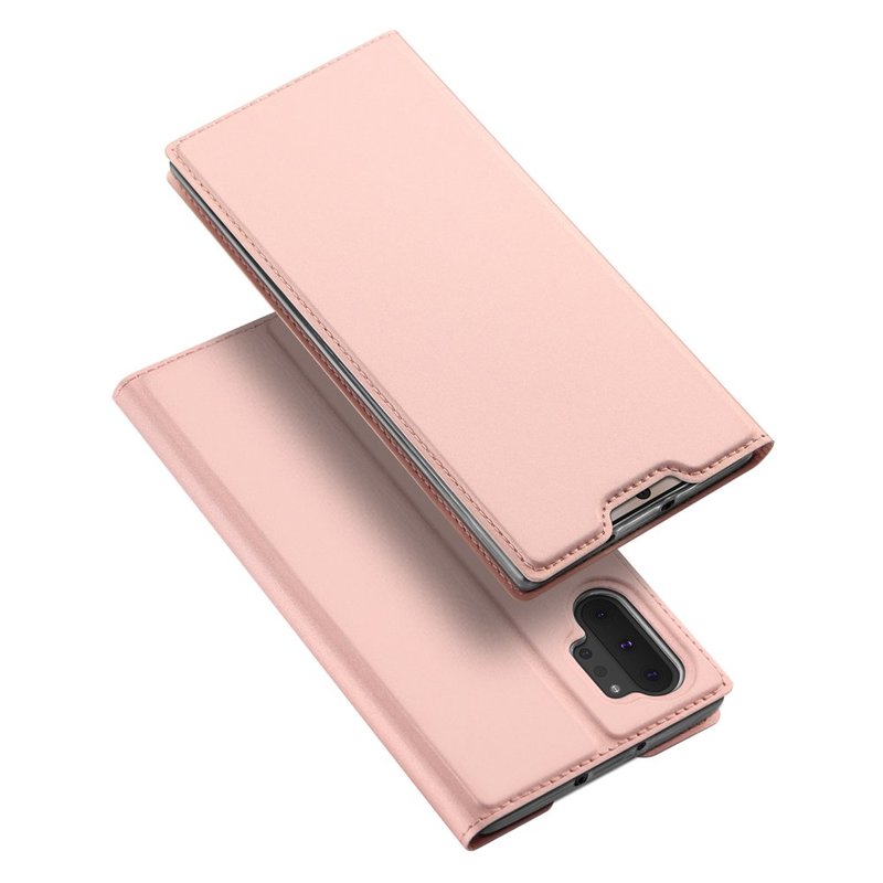 Husa Samsung Galaxy Note 10 Plus Dux Ducis Flip Stand Book - Roz