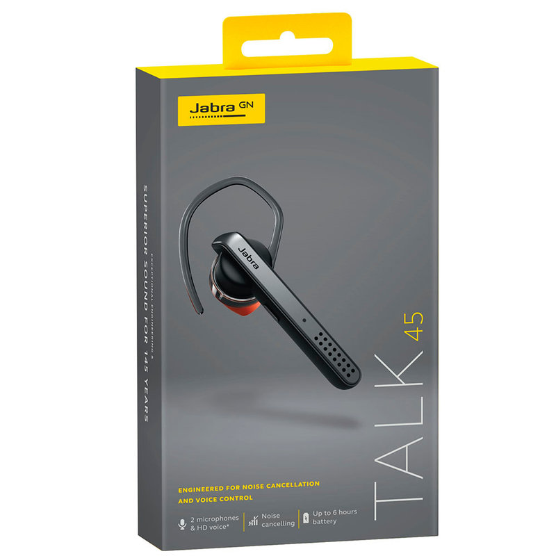 Casca Bluetooth Mono Jabra Talk 45 with Charging Cable Dual Point – W22J - Titanium