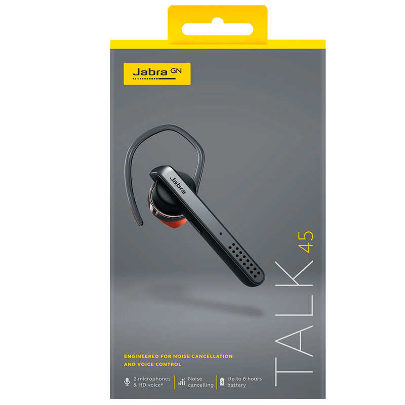 Casca Bluetooth Mono Jabra Talk 45 with Charging Cable Dual Point – W22J - Titanium