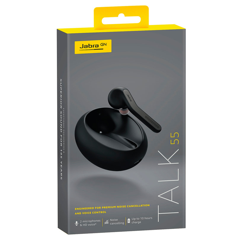 Casca Bluetooth Mono Jabra Talk 55 Headset with Charging Case - W16J - Black