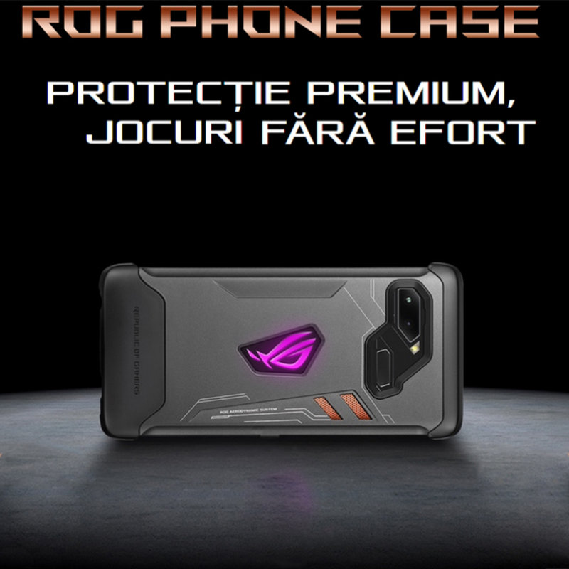 Husa Originala Asus ROG Phone ZS600KL Republic of Gamers - Metalic Black