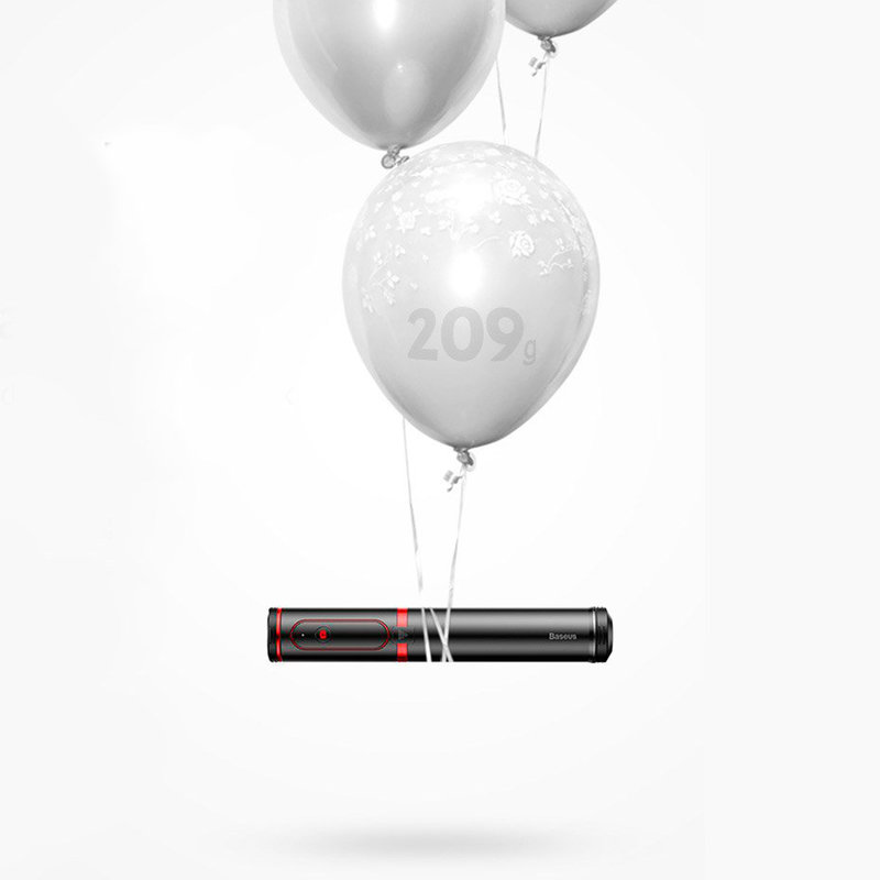 Suport Selfie Stick Baseus + Tripod Telescopic Stand Bluetooth - SUDYZP-D1S - Silver