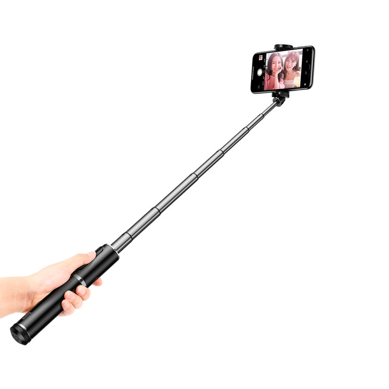 Suport Selfie Stick Baseus + Tripod Telescopic Stand Bluetooth - SUDYZP-D1S - Silver