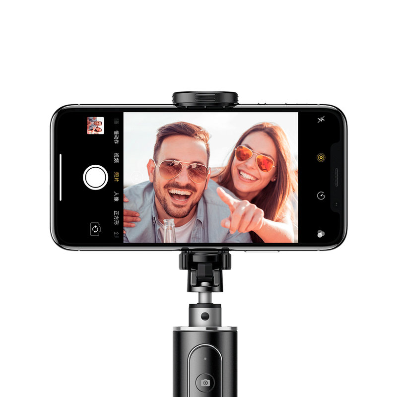 Suport Selfie Stick Baseus + Tripod Telescopic Stand Bluetooth - SUDYZP-D1S - Silver