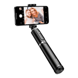 Suport Selfie Stick Baseus + Tripod Telescopic Stand Bluetooth - SUDYZP-D1S - Silver