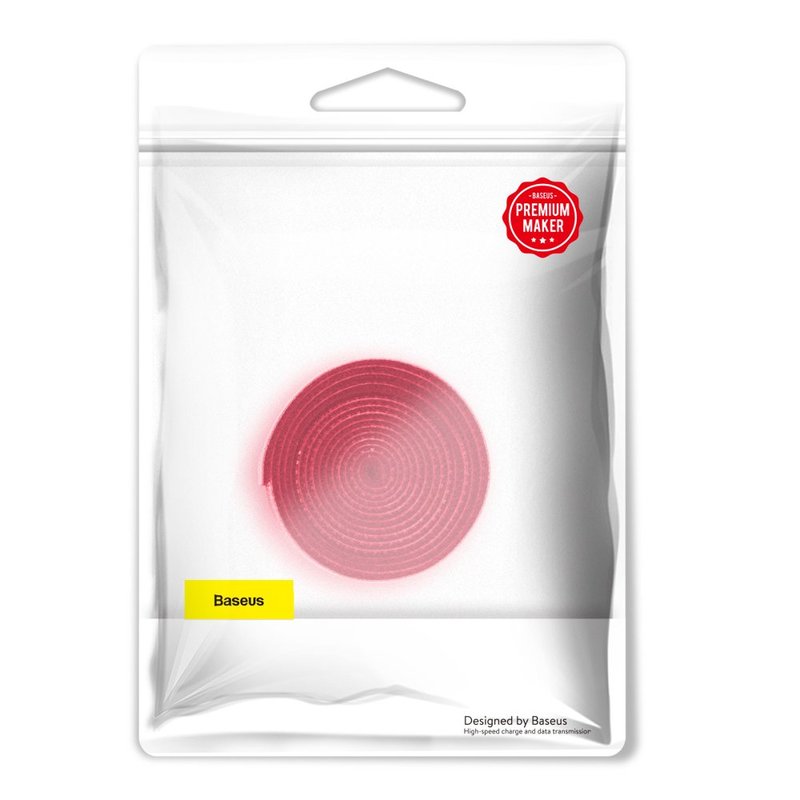 Organizator cabluri / Velcro Baseus Rainbow Circle 100cm -ACMGT-E09- Red