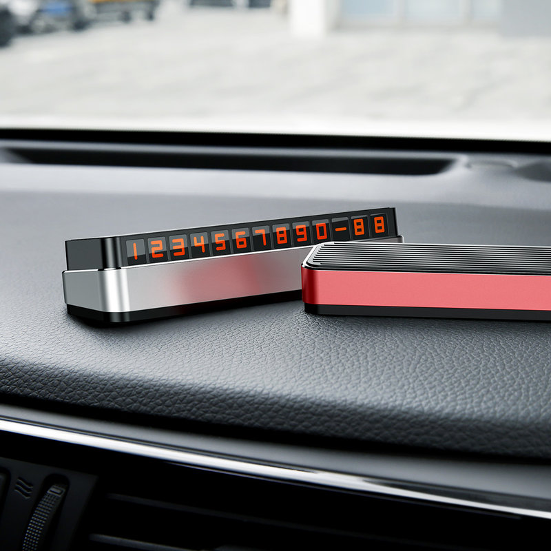 Numar de telefon Baseus pentru Parbriz Auto - ACNUM-B0G - Gri