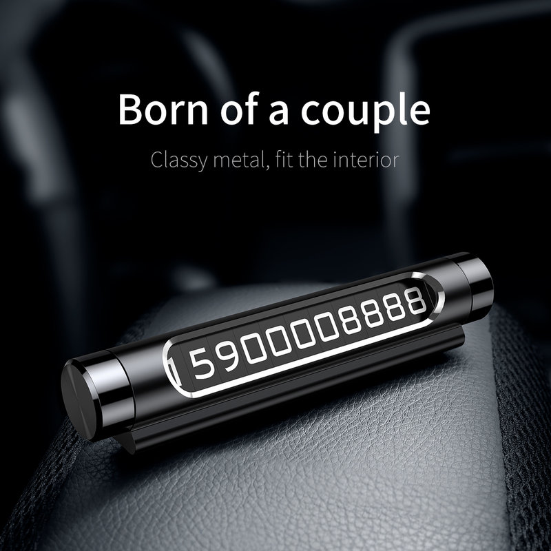 Numar de telefon Baseus pentru Parbriz Auto - ACNUM-0S - Argintiu