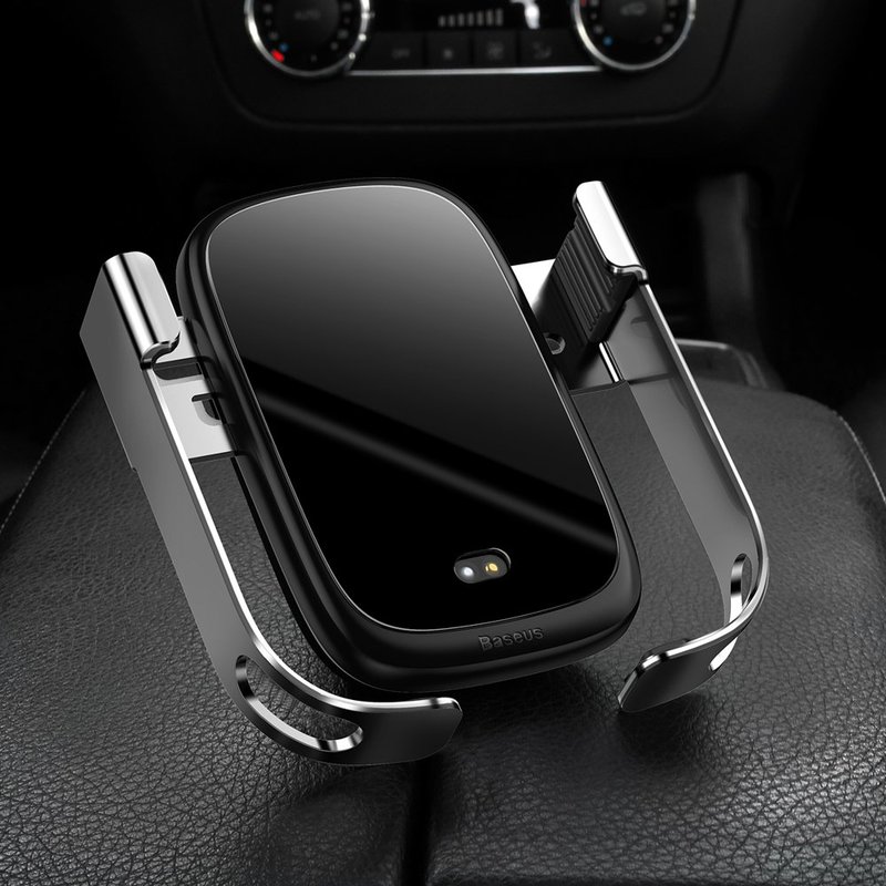 Suport Auto Cu Functie De Incarcare Wireless Baseus Rock Smart - WXHW01-0S - Silver