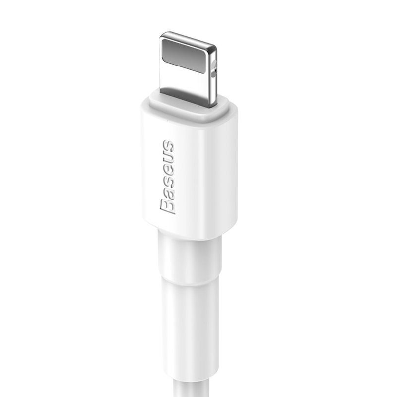 Cablu de date USB to Lightning 1M Baseus Mini Charging & Transmision - CALSW-02 - White