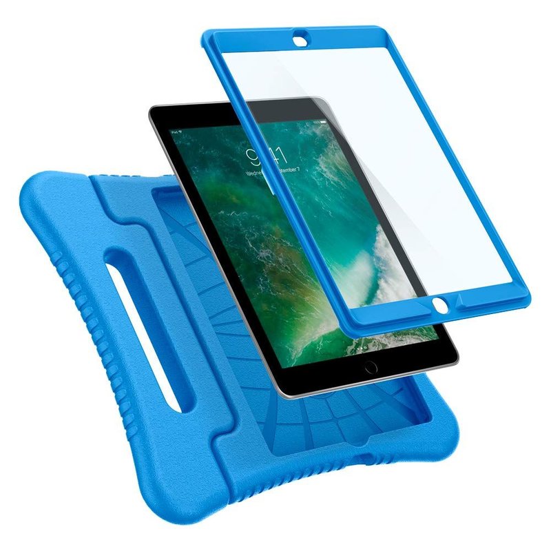 Husa Apple iPad 2018 9.7 A1893/A1954 Spigen Play 360° + Folie protectie - Ocean Blue