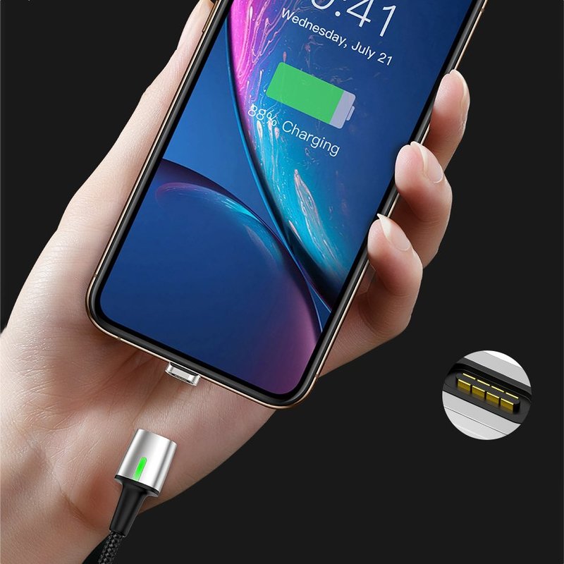 Adaptor Type-C Pentru Cablu Magnetic Baseus Zinc Plug - CATXC-E - Silver