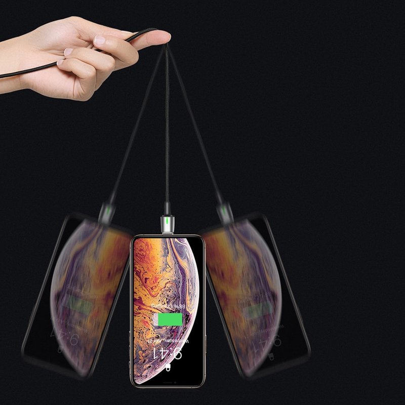 Cablu De Date Baseus Zinc Magnetic USB For Type-C 2A 2M - CATXC-B01 - Black