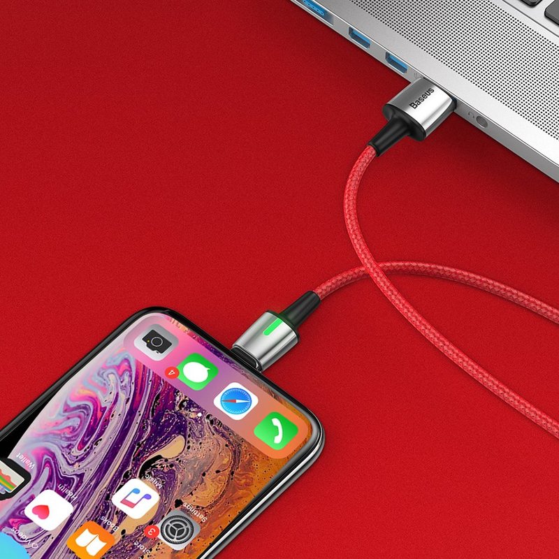 Cablu De Date Baseus Zinc Magnetic USB For Type-C 2A 2M - CATXC-B01 - Black