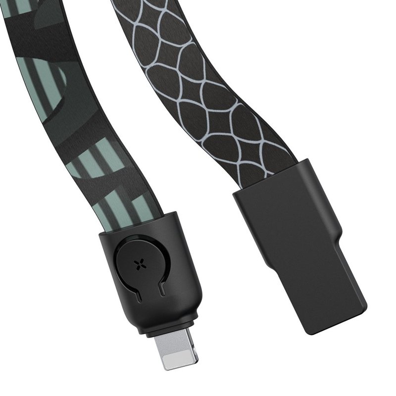 Cablu De Date Baseus Golden Collar USB For Lightning 2.4A 35cm - CALJL-AP1 - Pop Black