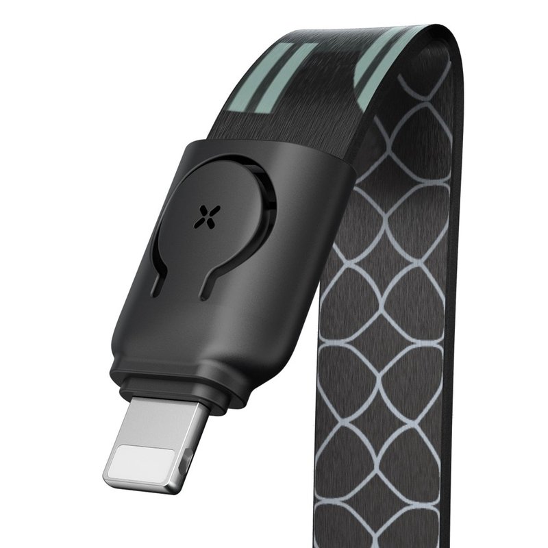 Cablu De Date Baseus Golden Collar USB For Lightning 2.4A 35cm - CALJL-AP1 - Pop Black