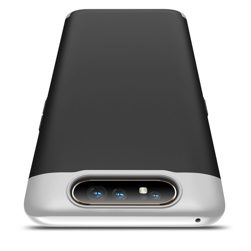 Husa Samsung Galaxy A80 GKK 360 Full Cover Negru-Argintiu