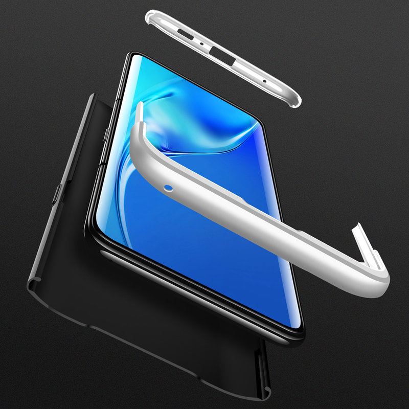 Husa Samsung Galaxy A80 GKK 360 Full Cover Negru-Argintiu