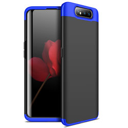 Husa Samsung Galaxy A80 GKK 360 Full Cover Negru-Albastru