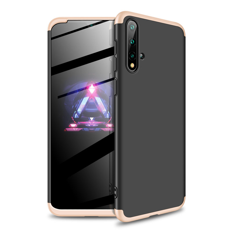 Husa Samsung Galaxy S10 5g Gkk 360 Full Cover Negru Auriu Catmobile
