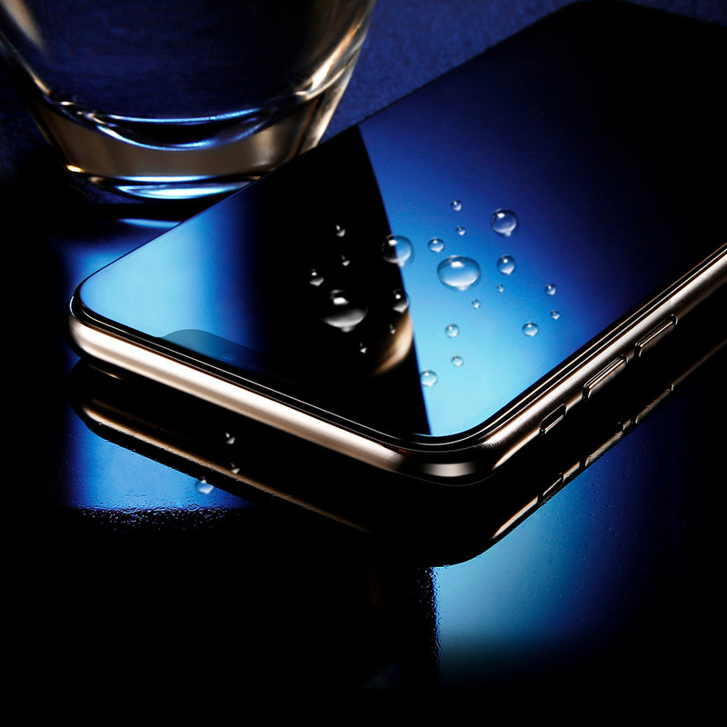 Folie Sticla Curbata iPhone X, iPhone 10 Baseus Anti-Bluelight Arc-Surface - SGAPIPHX-BJG01 - Clear