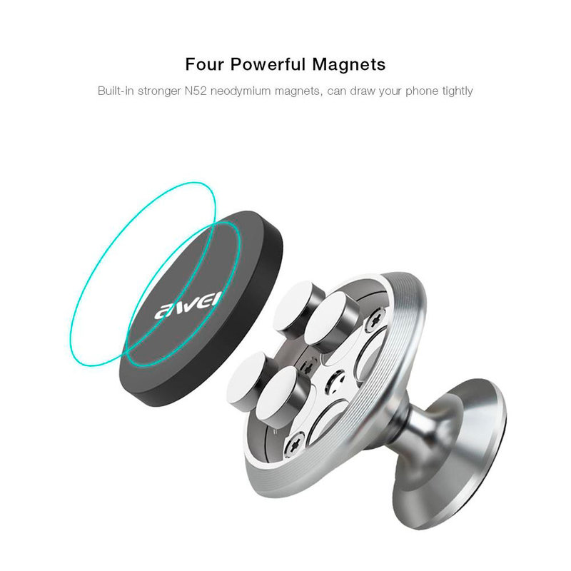 Suport Auto Magnetic Awei X6 Pentru Telefon - Auriu