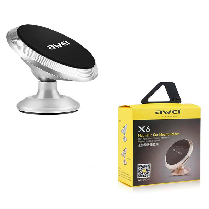 Suport Auto Magnetic Awei X6 Pentru Telefon - Auriu
