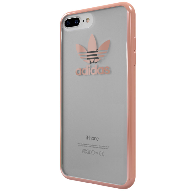 Bumper iPhone 7 Adidas Clear Case - Electro Rose Gold