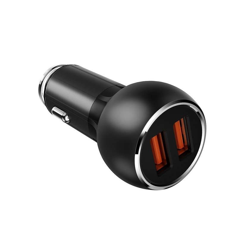 Incarcator Auto LDNIO C503Q QC 3.0 2xUSB 3.0A + Cablu Micro-USB - Albastru Inchis