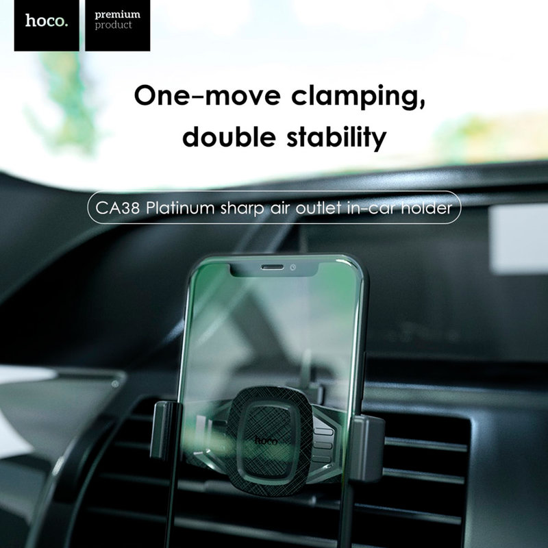 Suport Auto Pentru Telefoane Hoco CA38 Air Vent - Negru