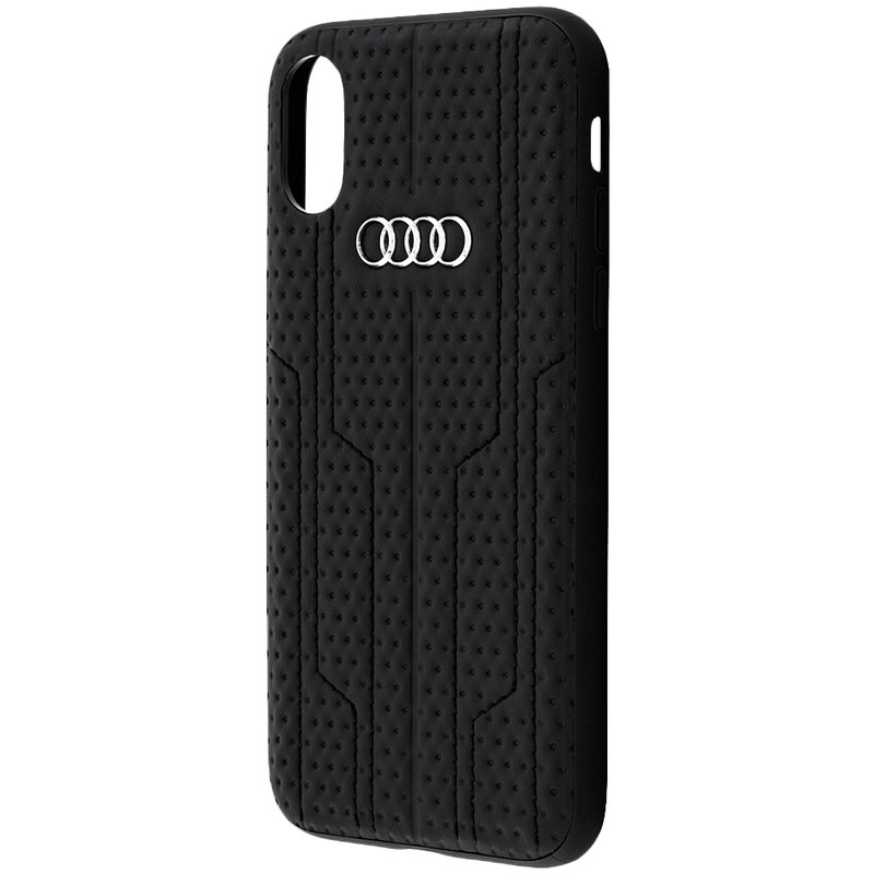 Husa iPhone X, iPhone 10 Audi Leather Case - Negru XS-A6/D1-BK