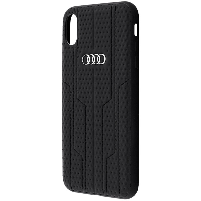 Husa iPhone XS Max Audi Leather Case - Negru XSM-A6/D1-BK