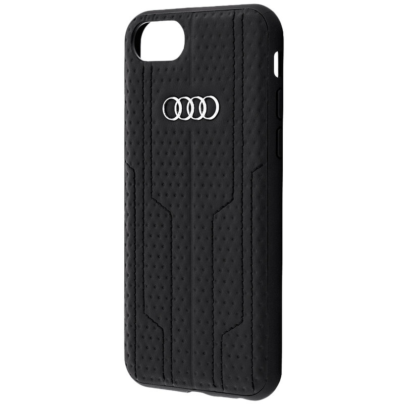 Husa iPhone 7 Audi Leather Case - Negru 8-A6/D1-BK