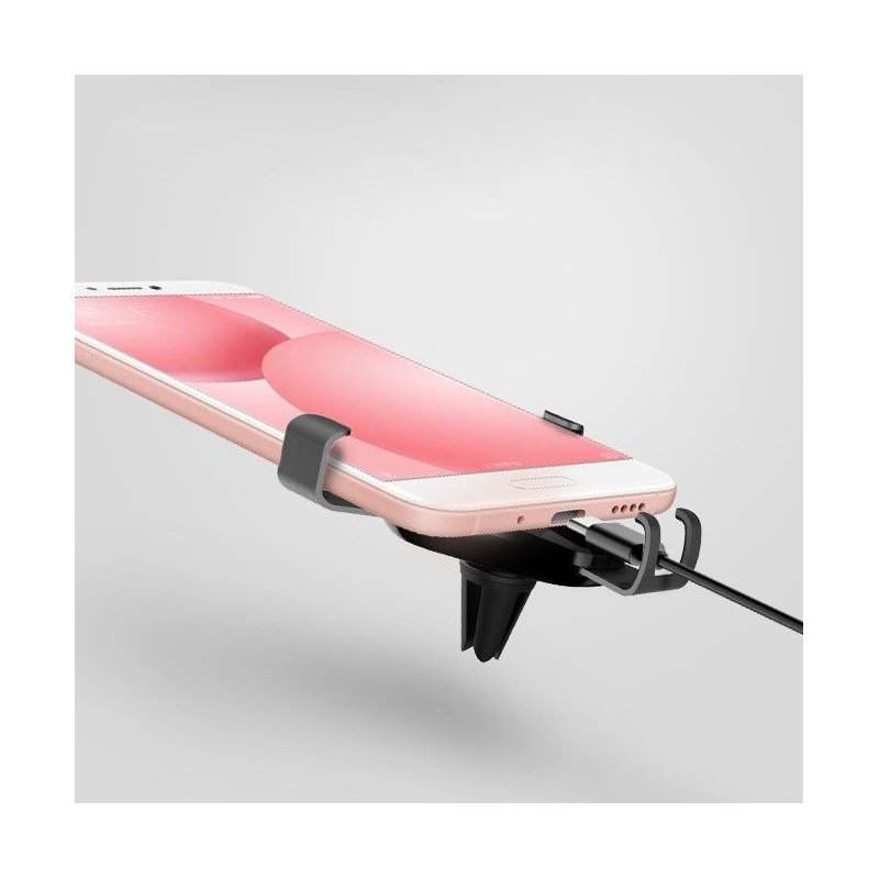 Suport Grila Ventilatie H-02 Gravity Grip Pentru Telefon - Negru