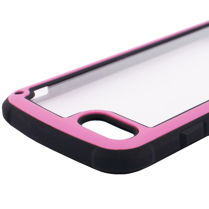 Husa iPhone 7 Hybrid Solid Frame - Pink