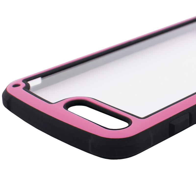 Husa iPhone 7 Plus Hybrid Solid Frame - Pink
