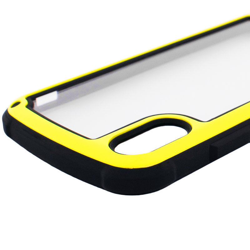 Husa iPhone XS Hybrid Solid Frame - Yellow