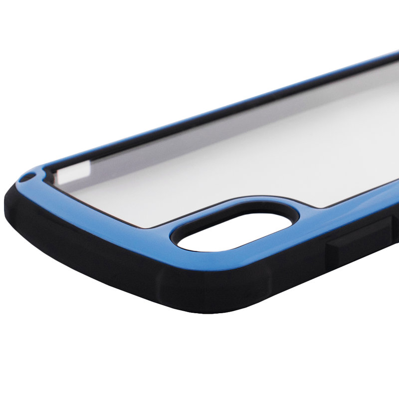 Husa iPhone XS Hybrid Solid Frame - Blue