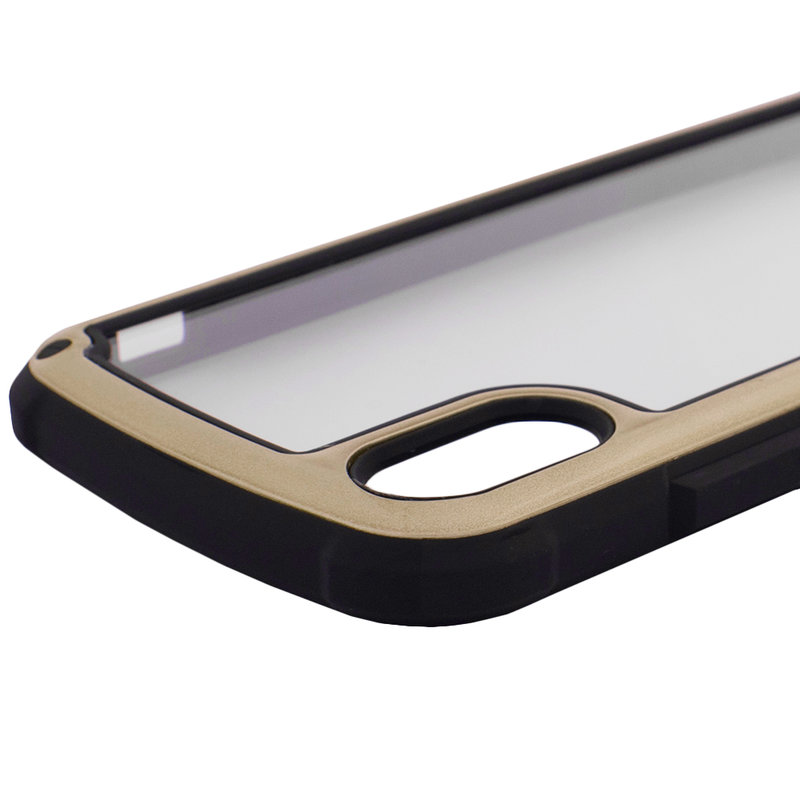 Husa iPhone X, iPhone 10 Hybrid Solid Frame - Gold