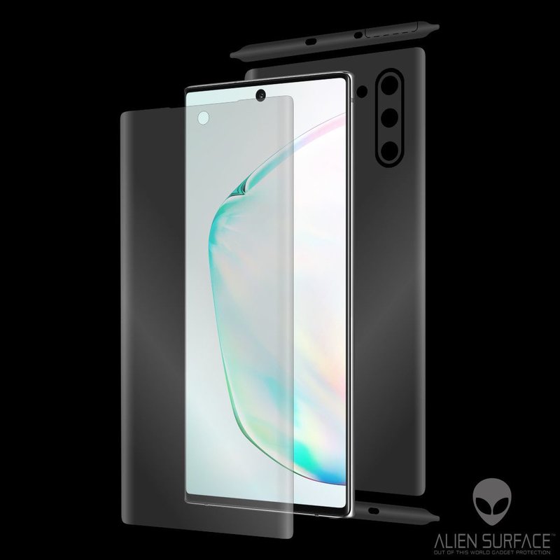 Folie 360° Samsung Galaxy Note 10 Alien Surface ecran, spate, laterale, camera - Clear