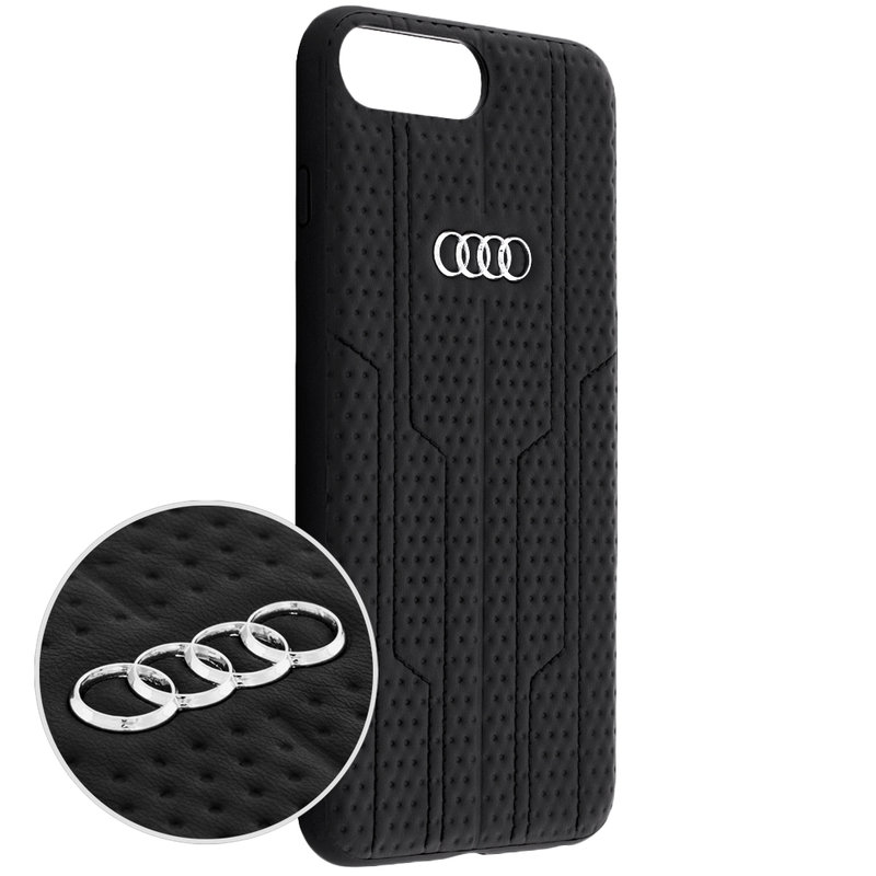 Husa iPhone 7 Plus Audi Leather Case - Negru 8P-A6/D1-BK