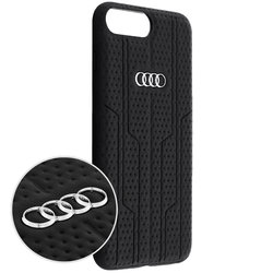 Husa iPhone 8 Plus Audi Leather Case - Negru 8P-A6/D1-BK