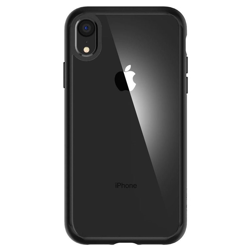 [PACHET 360°] Husa + Sticla IPhone XR SPIGEN Ultra Hybrid - Black