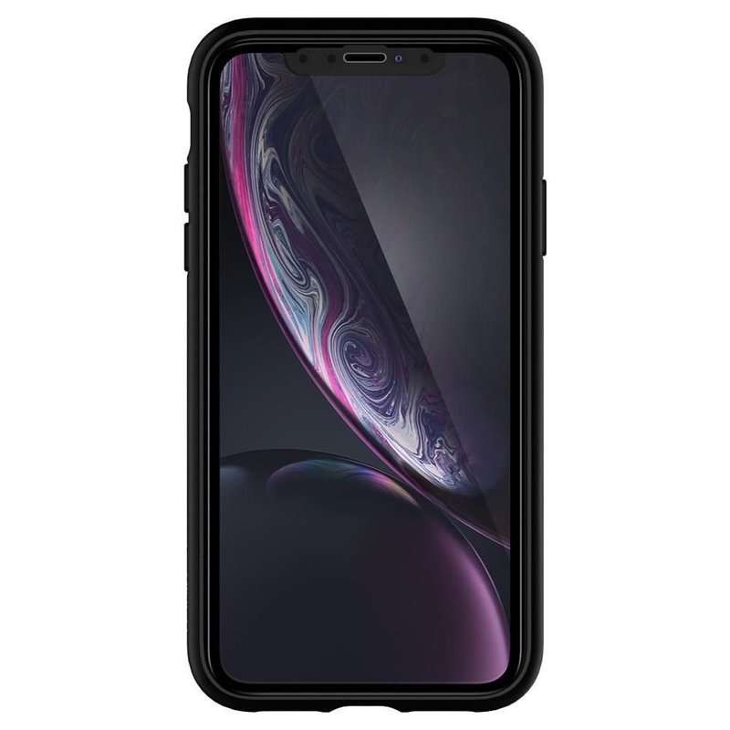 [PACHET 360°] Husa + Sticla IPhone XR SPIGEN Ultra Hybrid - Black