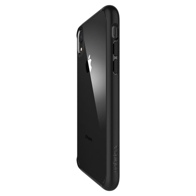 [PACHET 360°] Husa + Sticla IPhone XR SPIGEN Ultra Hybrid - Black