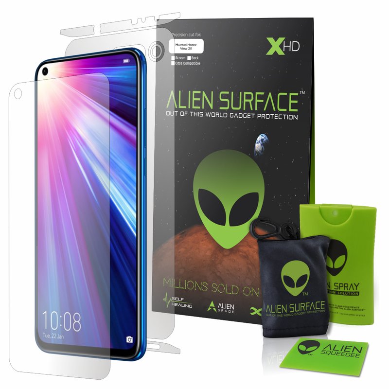 Folie 360° Huawei Honor V20 Alien Surface XHD, Ecran, Spate, Laterale - Clear