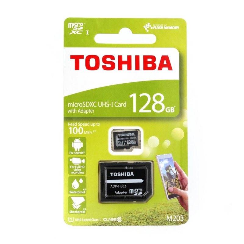 Card de memorie MicroSDXC Class 10 128 GB Toshiba M203 + Adaptor SD