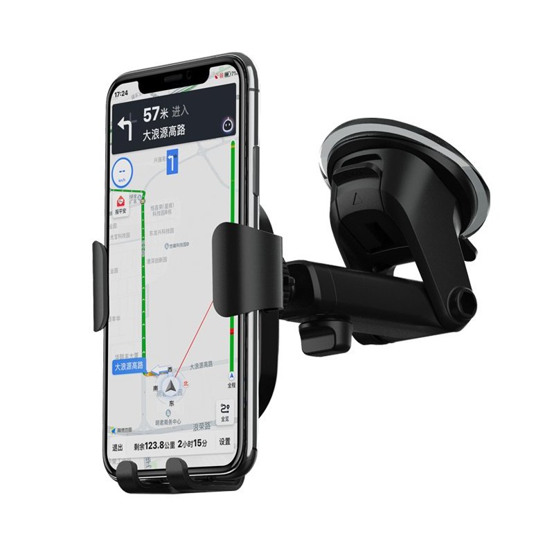 Suport Auto Cu Functie De Incarcare Wireless Remax RM-C37 Gravity Adjustable Arm - Black