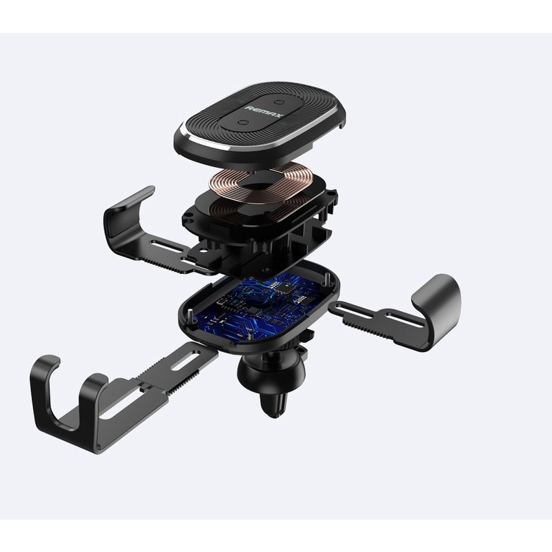 Suport Auto Cu Functie De Incarcare Wireless Remax RM-C37 Gravity Adjustable Arm - Black